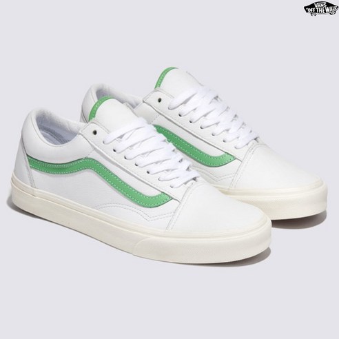 [반스VANS] 레더 Old Skool 올드스쿨 그린 VN000CR5WGR 남여공용 데일리슈즈 현대백화점