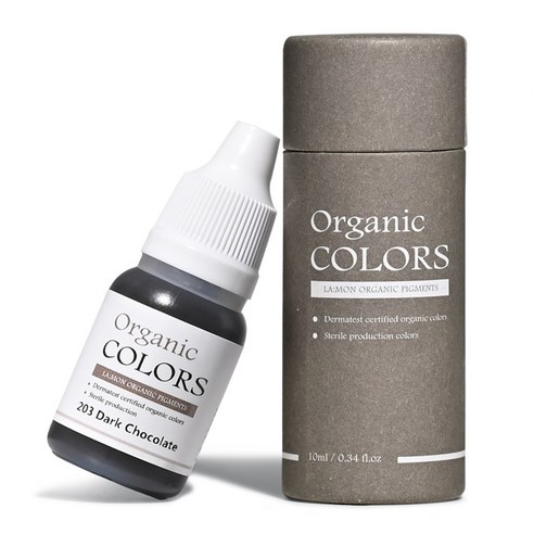 래쉬몬스터 오가닉 수지엠보 색소 아이라인 입술반영구 눈썹문신 스킨커버 10ml, 1개, [엠보 수지] 203 다크 초코렛