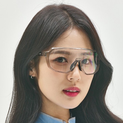 톰디어 변색 미러 각도조절 고스트 자전거 고글 스포츠 골프 낚시, 고스트고글 TG2, 브라운 크리스탈 프레임
