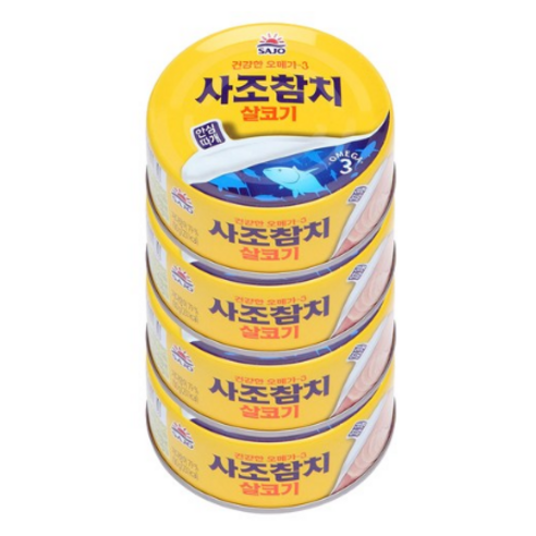 사조참치 살코기 안심따개, 100g, 4개
