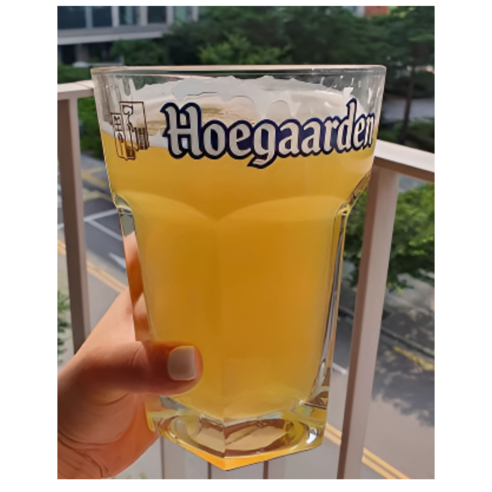 맥주잔 글라스 초대형 대형 수제 생맥주잔 유리컵 물컵 주스컵 인플루언서 업소용 육각 빅사이즈잔 캠핑 호가든 기본, 무지800ml, 1개