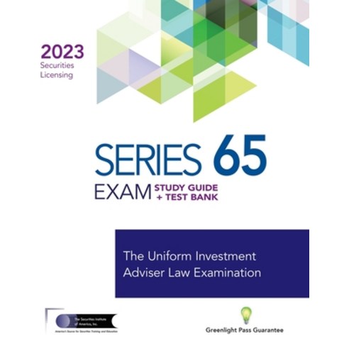 (영문도서) Series 65 Exam Study Guide 2023+ Test Bank Paperback, Securities Institute of Ame..., English, 9781959462248
