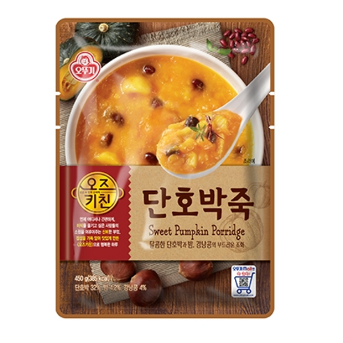 오뚜기 오즈키친 단호박죽, 450g, 3개