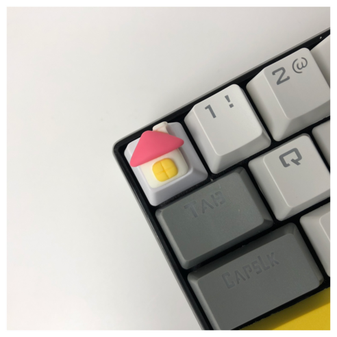 포인트 키캡 esc 미니어처, 집
