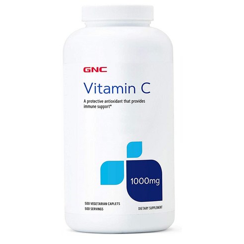 GNC 비타민C 1000mg 500정 베지캡슐 VitaminC, 1개