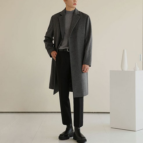 맨타임 남성용 데일리 블렌디드 울 싱글코트 AAO