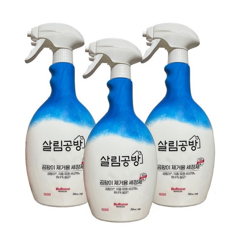 불스원 살림공방 곰팡이 제거용 세정제 750ml x 3개