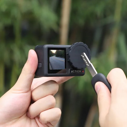 DJI Osmo Action 4 오즈모 액션 4 실리콘 보호 커버 스트랩 포함 뚜껑 바디 긁힘 스크래치 방지 충격 예방, 레드, 1개