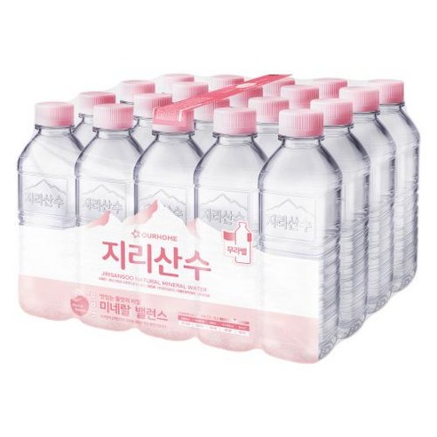 지리산수 핑크 천연 암반수 500ml 20개 전문배송