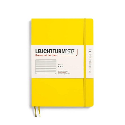 로이텀 LEUCHTTURM1917 - 노트북 소프트커버 컴포지션 B5-123 필기 및 저널링용 번호가 매겨진 페이지 (플레인 포트 레드) 449509, Dotted, Anthracite