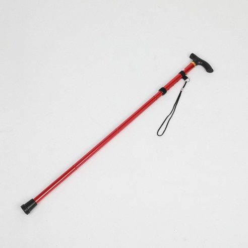 DFMEI.등산 스틱.Climbing staff--스틱 접이식 신축성 초경량 남성 지팡이 여성용 스틱 지팡이 미끄럼 방지, DFMEI.레드
