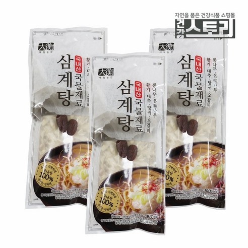국내산 삼계탕 재료 약재 티백, 100g, 2개