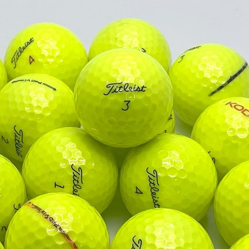 타이틀리스트 Pro V1 Pro V1x AVX 옐로우 혼합 20개 로스트볼, A+급 옐로우, 1개입