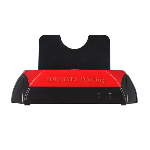 HDD는 USB 2.0 도킹 스테이션 2.5 인치 3.5 인치 SATA에 대한 역 자료를 도킹 스테이션 IDE / SATA 듀얼 HDD 도킹, 미국 플러그, 검정