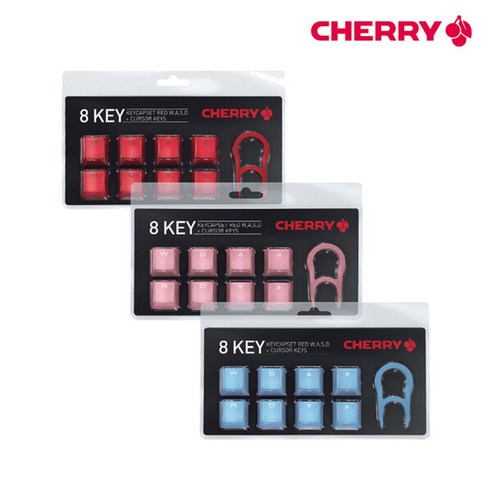 체리 8Key 게이밍 기계식 키보드 키캡세트(색상선택), 체리 8key 키캡세트 RED(빨강)