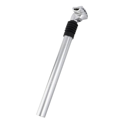 SJSHOP 시트 포스트 350mm MTB 산악 도로 자전거 서스펜션 시트 포스트, {"색상":"실버 블랙"}, {"수건소재":"합금"}