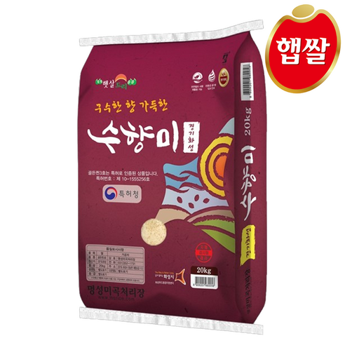 수향미 2024년산 햅쌀 골든퀸 3호 백미 상등급, 10kg, 1개