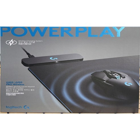 로지텍 무선충전패드 파워플레이 Power Play 깔끔이마트, 1개