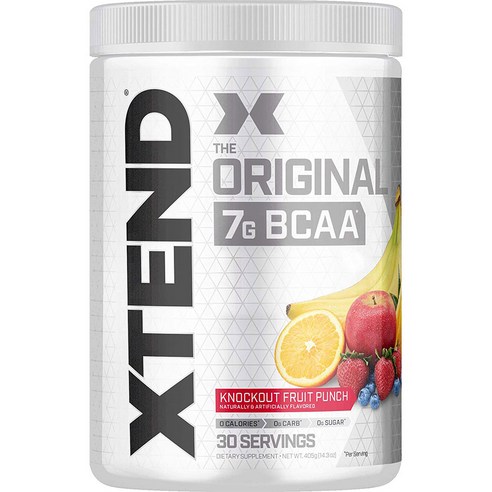 Scivation 싸이베이션 XTEND 엑스텐드 BCAA 30 서빙 아미노산 12가지, Blue Raspberry Ice, 1개