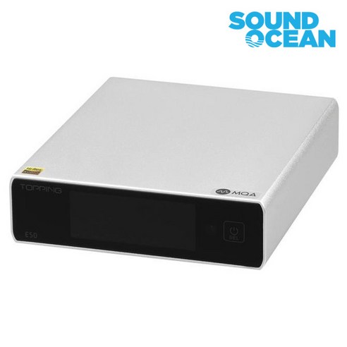 토핑 하이파이 USB 덱 컨버터 헤드폰 앰프 TOPPING HI-FI USB DAC Converter, E50 실버