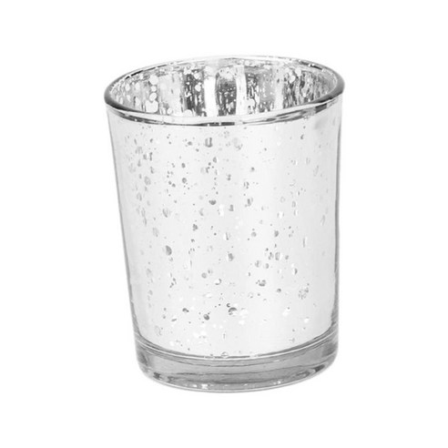 유리 봉헌 촛대 우아한 저녁 식사 파티 결혼식 휴일을 위한 테이블 센터피스 Tealight 장식, 모자이크 실버, {"수건소재":"유리"}