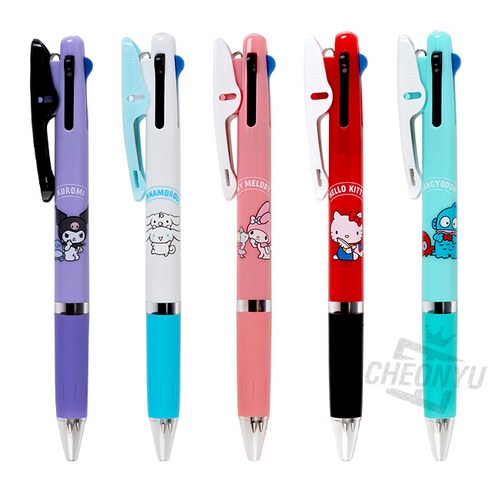 제트스트림 산리오 3색 볼펜 0.5mm, 쿠로미, 1개