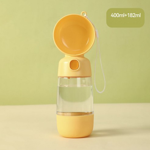 TK 반려동물 2in1 간식통 물병, 오렌지