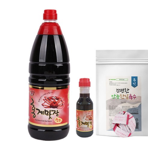 홍일점 홍게맛장소스1800ml+200ml+간편한만능한알육수4알, 1세트