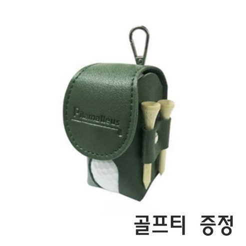더무드민 고급 골프공케이스 골프공 볼주머니 파우치 (골프티 증정), 1개, 그린