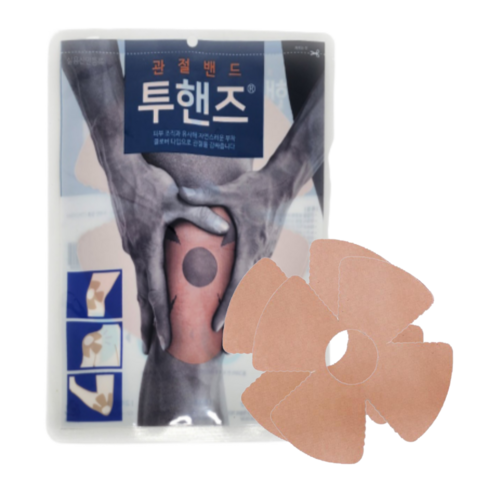 (주)두손 관절밴드 투핸즈 무릎 어깨 팔꿈치 관절보호 파스 1개(2매입)