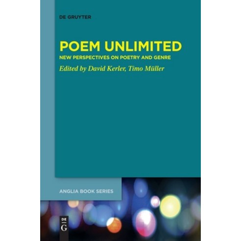 (영문도서) Poem Unlimited Paperback, de Gruyter, English, 9783110765953