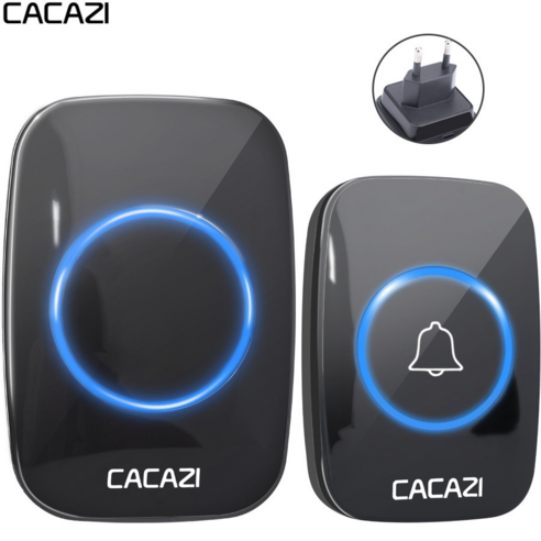 CACAZI 무선초인종 300M 장거리 방수, 1개