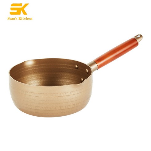 Sam''s Kitchen 라면 냄 비 프라이 팬다 용도 냄 비 금 빛 18cm, 20cm, 무