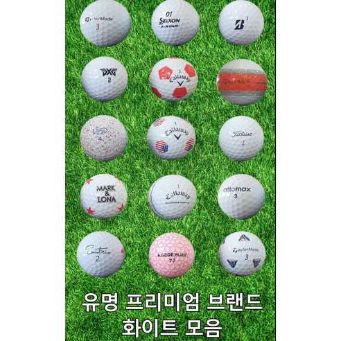 타이틀리스트 토탈브랜드 혼합 로스트볼 A+급, 50개, 화이트 A+급