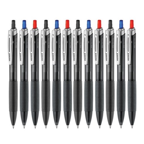 모나미 FX ZETA 펜 0.7mm, 흑색, 12개입