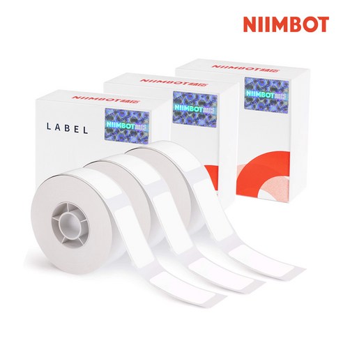 시노링크 프리픽 라벨지 세트 NIIMBOT D11 D110 D101 H1S 님봇 라벨프린터 전용, A06. 화이트15x50 [3롤], 3개