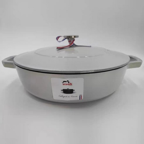 스타우브 아시아볼 28cm 3.7L 8종 원형 꼬꼬떼 와나베 냄비밥 밥솥, 블랙(일반손잡이), 1개