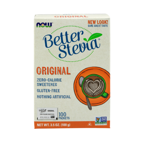 Now Better Stevia Natural Sweetener 100g (100 Packets-1Packet 1g), 158.76g, 1개 나우푸드스테비아