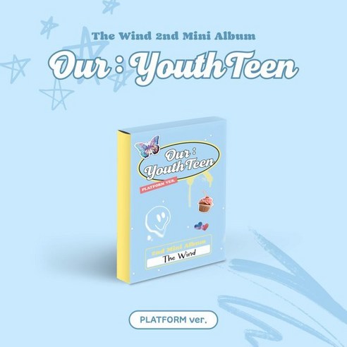 The Wind (더윈드) - 미니앨범 2집 : Our : YouthTeen [Platform ver.] : 미니 카드 (QR Type) + 셀피 포토카드 ...