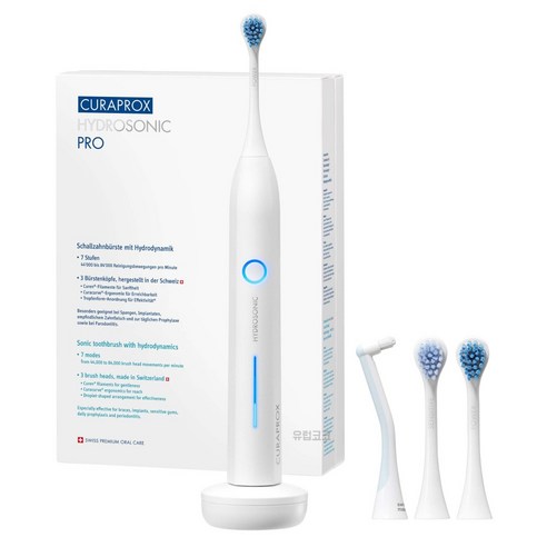 Curaprox Hydrosonic Pro 음파 전동 칫솔 7단계