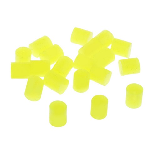 20 pcs 2 색 낚시 플로팅 비즈 플로팅 스토퍼 터미널 태클, 옐로우, 실리콘