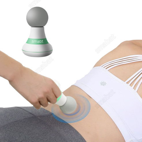 Smabat 초경량 미니 마사지건 휴대용 전동 마사지건 무선 진동 마사지기 목 어깨 안마기 핑크 블루 그린