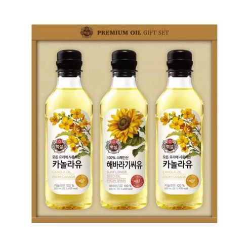 백설 프리미엄 오일 선물세트 14호, 상세페이지 참조, 500ml