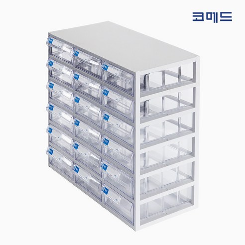 코메드 CMD-500-6 멀티박스 18칸 투명서랍장