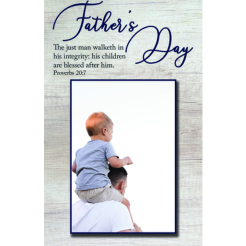 (영문도서) His Children Are Blessed Bulletin (Pkg 100) Father''s Day Paperback, Broadman Church Supplies, English, 9781087755014