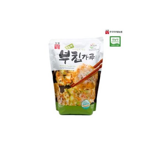 우리밀농협 부침가루 1kg, 무농약 친환경 우리밀농협 부침가루 1kg