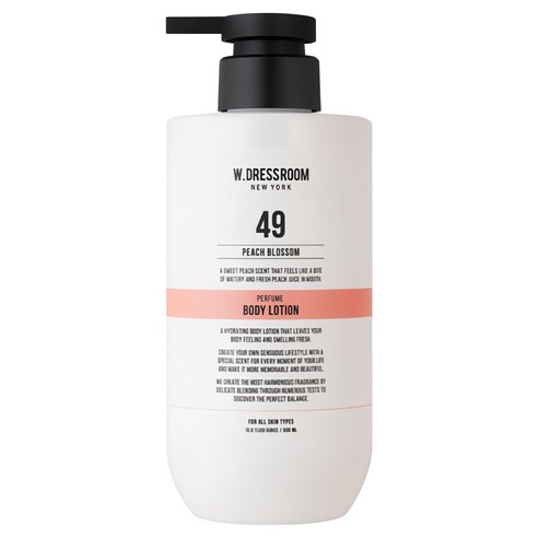 더블유드레스룸 퍼퓸 바디로션 49 피치블러썸향, 500ml, 1개