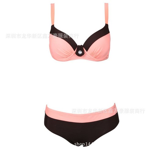 ANKRIC 바디프로필수영복 수영복 다색 비키니 사이즈 S-2XL 수영복 비키니 스트라이프 수집, 분홍