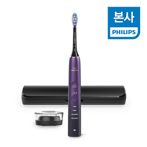 PHILIPS 필립스 소닉케어 다이아몬드 클린 9000 스페셜 에디션 퍼플블랙 HX9911 74, 상세 설명 참조