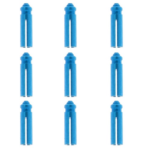 9pcs 아노다이즈드 알루미늄 다트 세이버 / 연습용 프로텍터 - 레드, 블루, 9x2.5mm, 설명